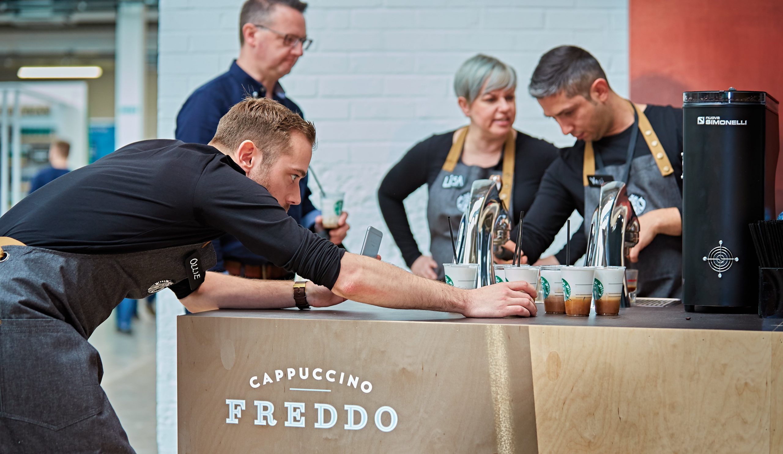 Starbucks 2018 London Coffee Festival cappuccino Freddo